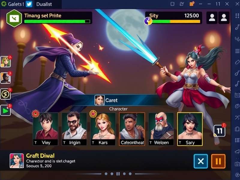 Pret Shadow Duelist character selection screen